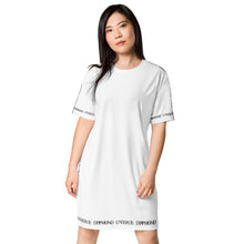 Load image into Gallery viewer, Unique Diamond Edge Print T-shirt dress