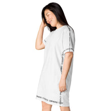 Load image into Gallery viewer, Unique Diamond Edge Print T-shirt dress