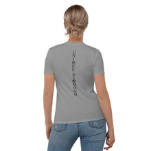 Load image into Gallery viewer, Unique Diamond Grey Geo Women's Jersey T-shirt