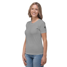 Load image into Gallery viewer, Unique Diamond Grey Geo Women's Jersey T-shirt