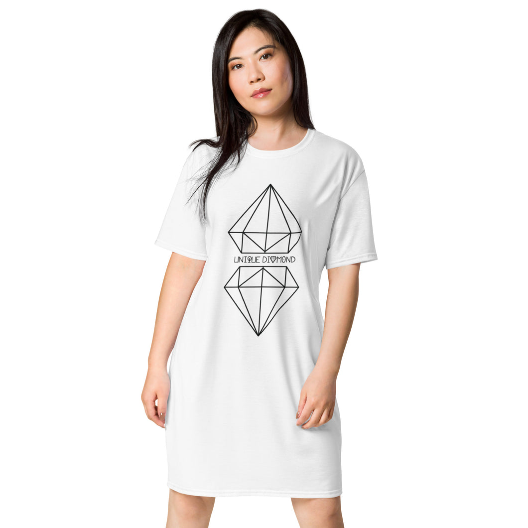 Unique Diamond T-shirt Dress