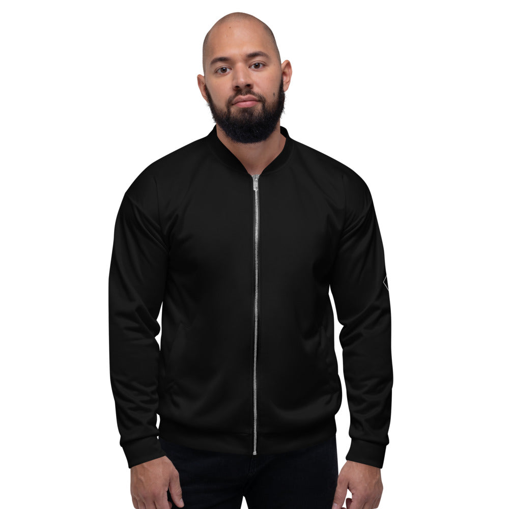 Unique Diamond Black Bomber Jacket