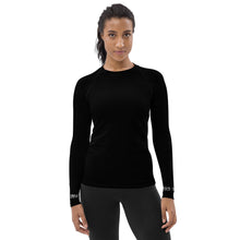 Load image into Gallery viewer, Unique Diamond Black Long Sleeve Top
