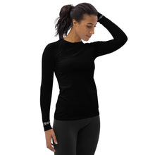 Load image into Gallery viewer, Unique Diamond Black Long Sleeve Top
