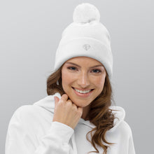 Load image into Gallery viewer, Unique Diamond Pom Pom Cuffed Beanie
