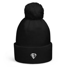 Load image into Gallery viewer, Unique Diamond Pom Pom Cuffed Beanie
