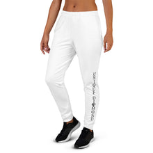 Load image into Gallery viewer, Unique Diamond Women&#39;s White Cuffed Joggers
