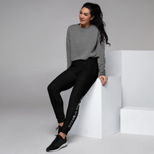 Load image into Gallery viewer, Unique Diamond Women&#39;s Black Cuffed Joggers
