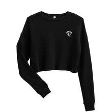 Load image into Gallery viewer, Unique Diamond Embroidered Crop Sweatshirt
