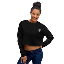 Load image into Gallery viewer, Unique Diamond Embroidered Crop Sweatshirt
