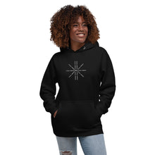 Load image into Gallery viewer, Unique Diamond Black Embroidered Hoodie
